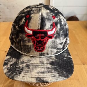 NBA Mitchell & Ness Chicago Bulls black Tie-Dye SnapBack Cap